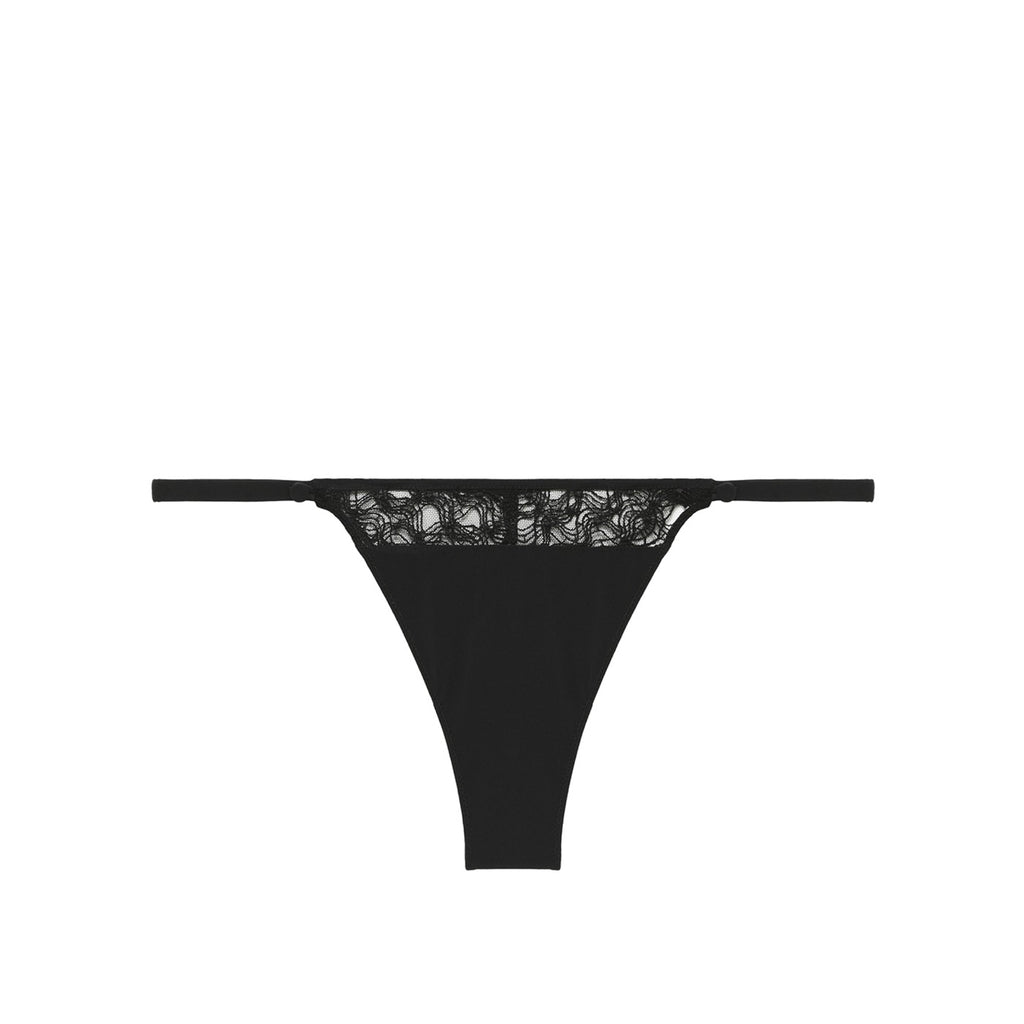 Rose Tanga - Black