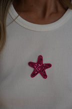 Top À Sequins Sora - Blanc