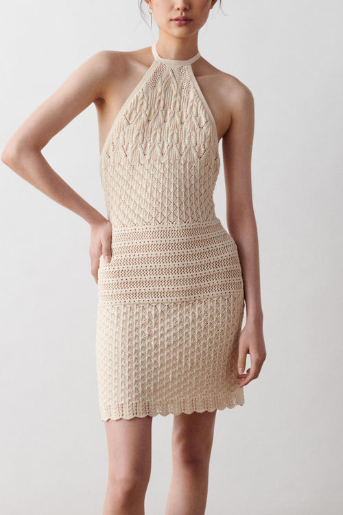 BA&SH - Robe Jesse - Ecru - Femme