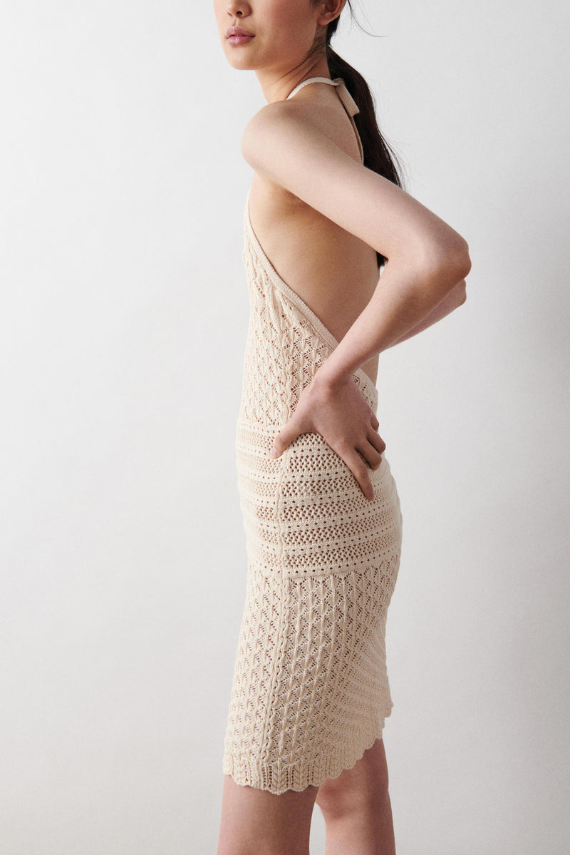 BA&SH - Robe Jesse - Ecru - Femme