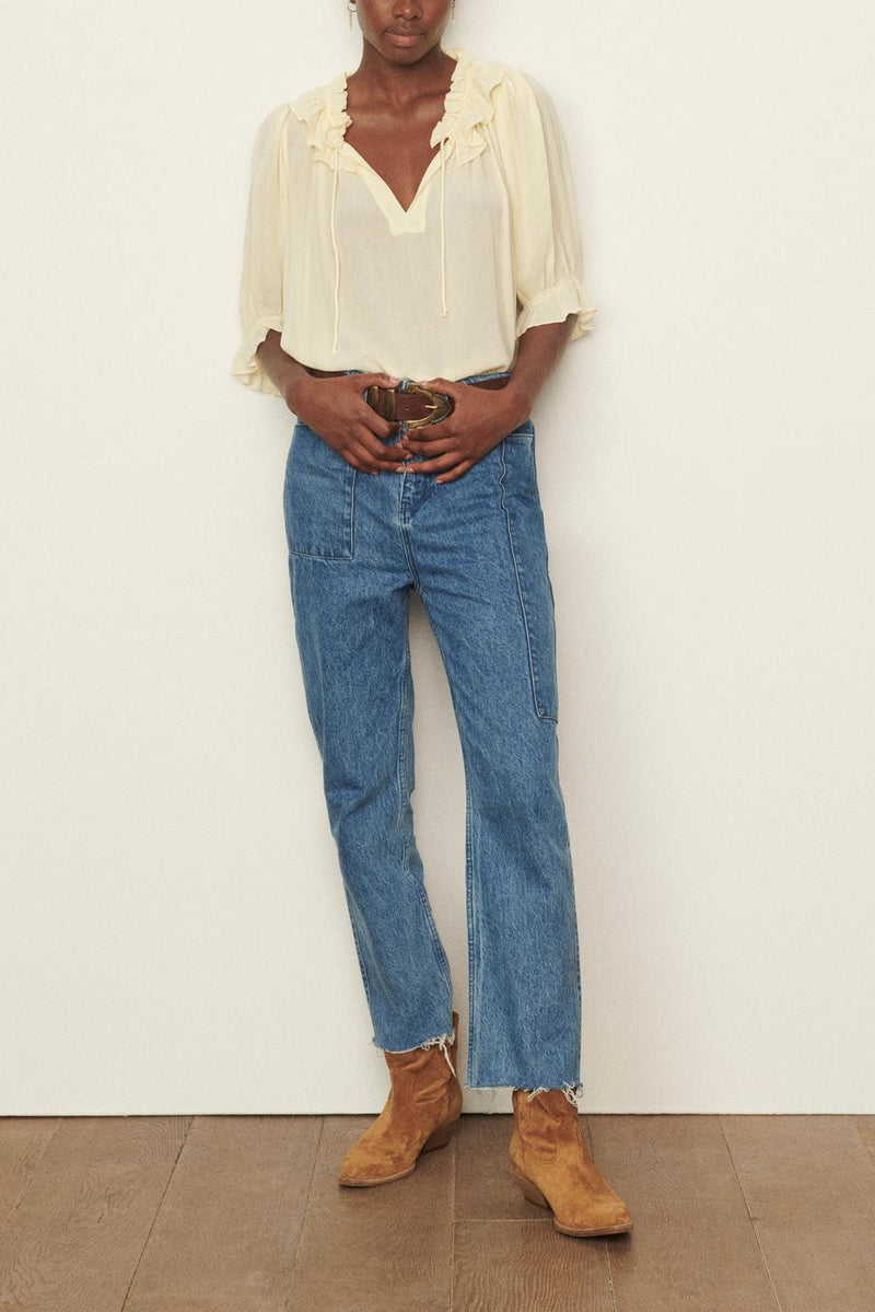 BA&SH - Blusa Naty - Vainilla - Mujer