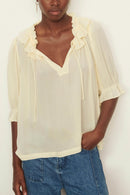 BA&SH - Blusa Naty - Vainilla - Mujer