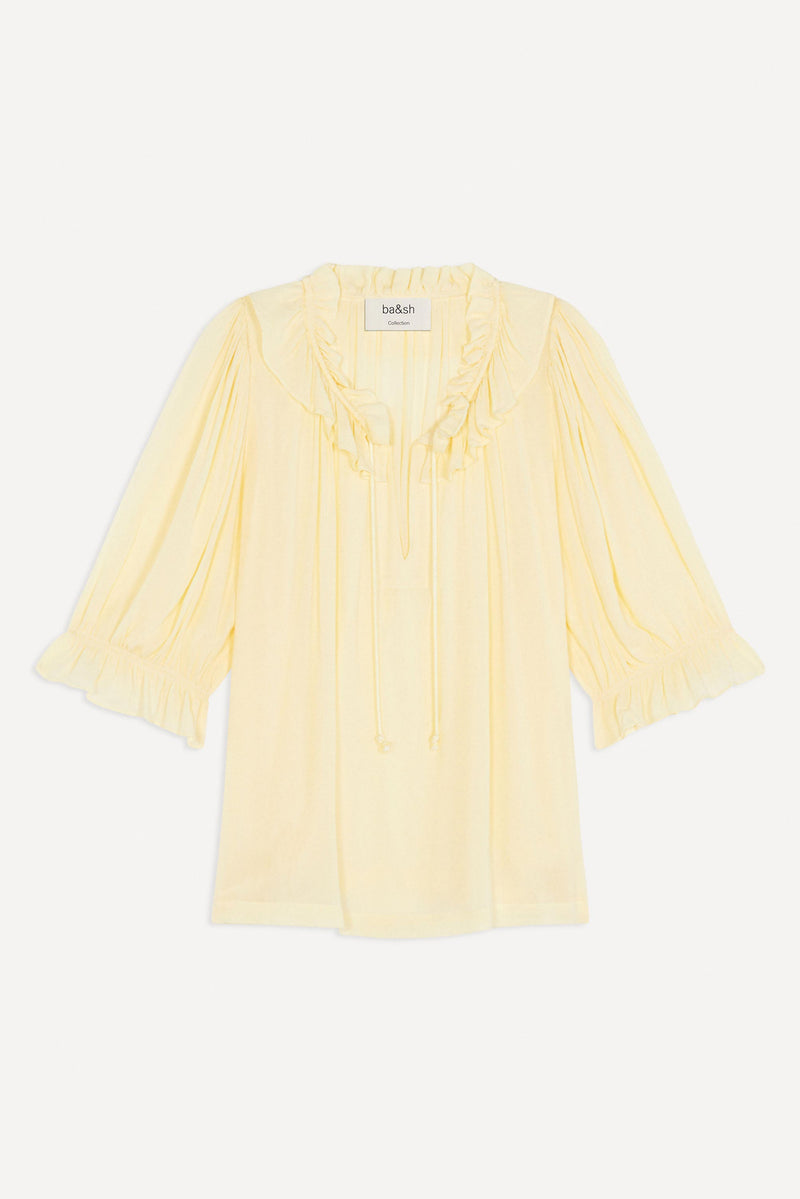 BA&SH - Blusa Naty - Vainilla - Mujer