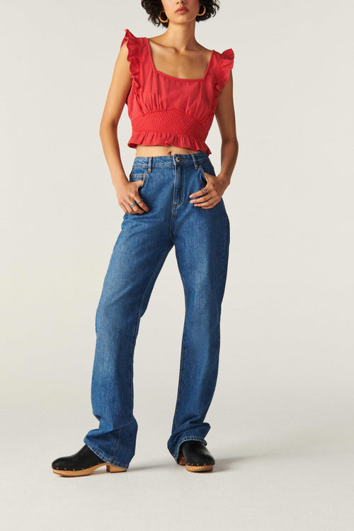 BA&SH - Top Yoki - Rouge - Femme