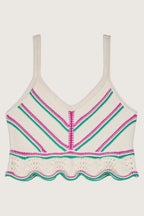 Camiseta sin mangas Helois - Ecru - Mujer