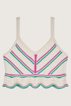 Camiseta sin mangas Helois - Ecru - Mujer