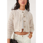 Cardigan Novela - Crudo - Mujer