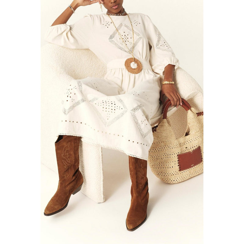 BA&SH - Robe Elvina - Ecru - Femme