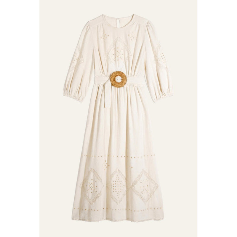 BA&SH - Robe Elvina - Ecru - Femme