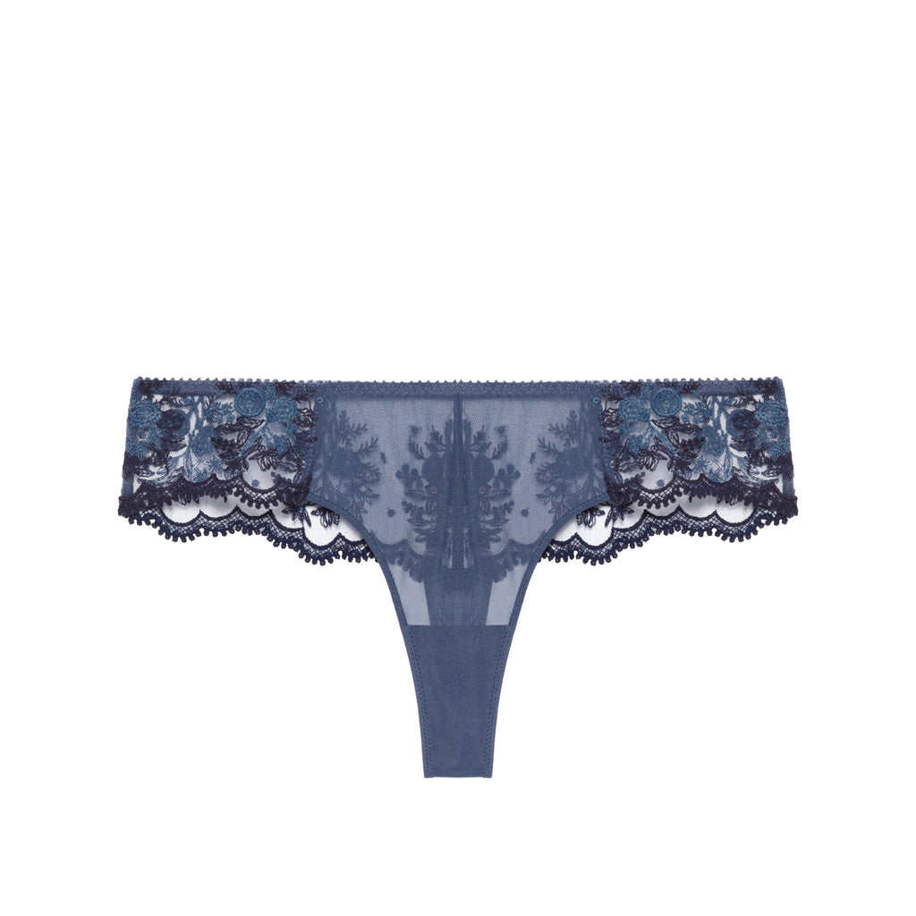 Intrigue Thong - Ash Blue