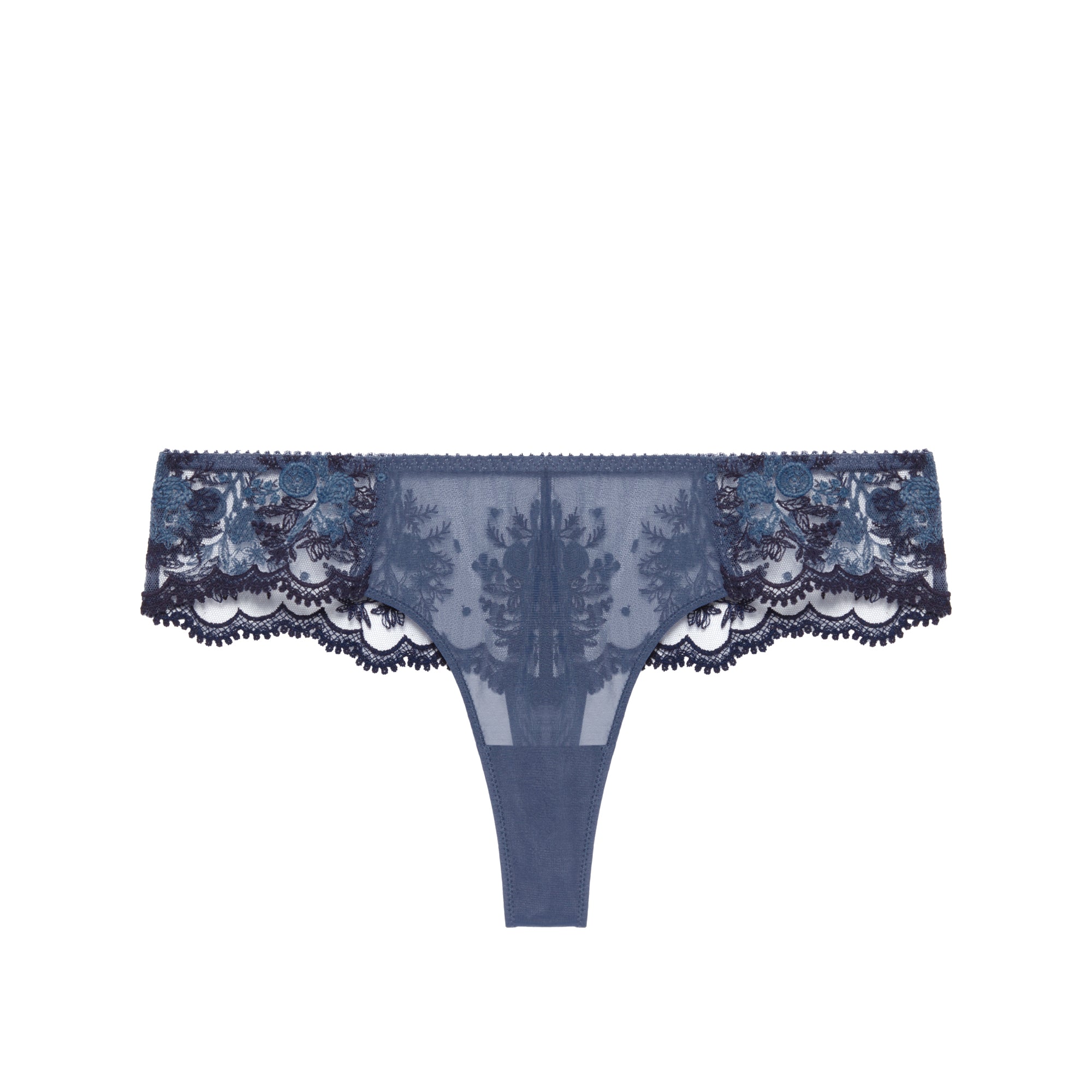 Intrigue Thong - Ash Blue