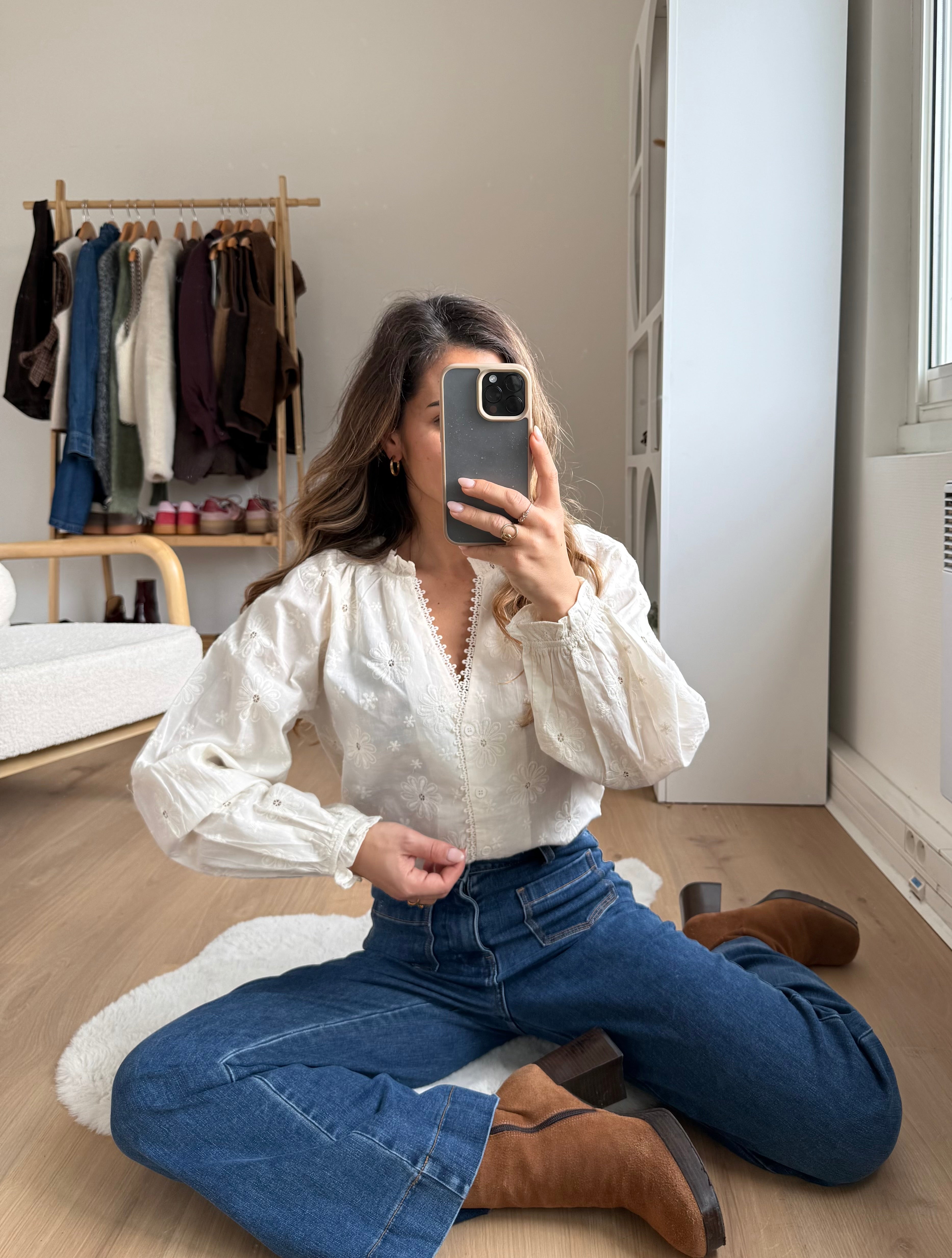Blouse brodée Amaya