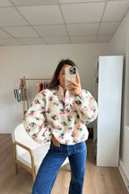 Lisa Floral Teddy Jacket