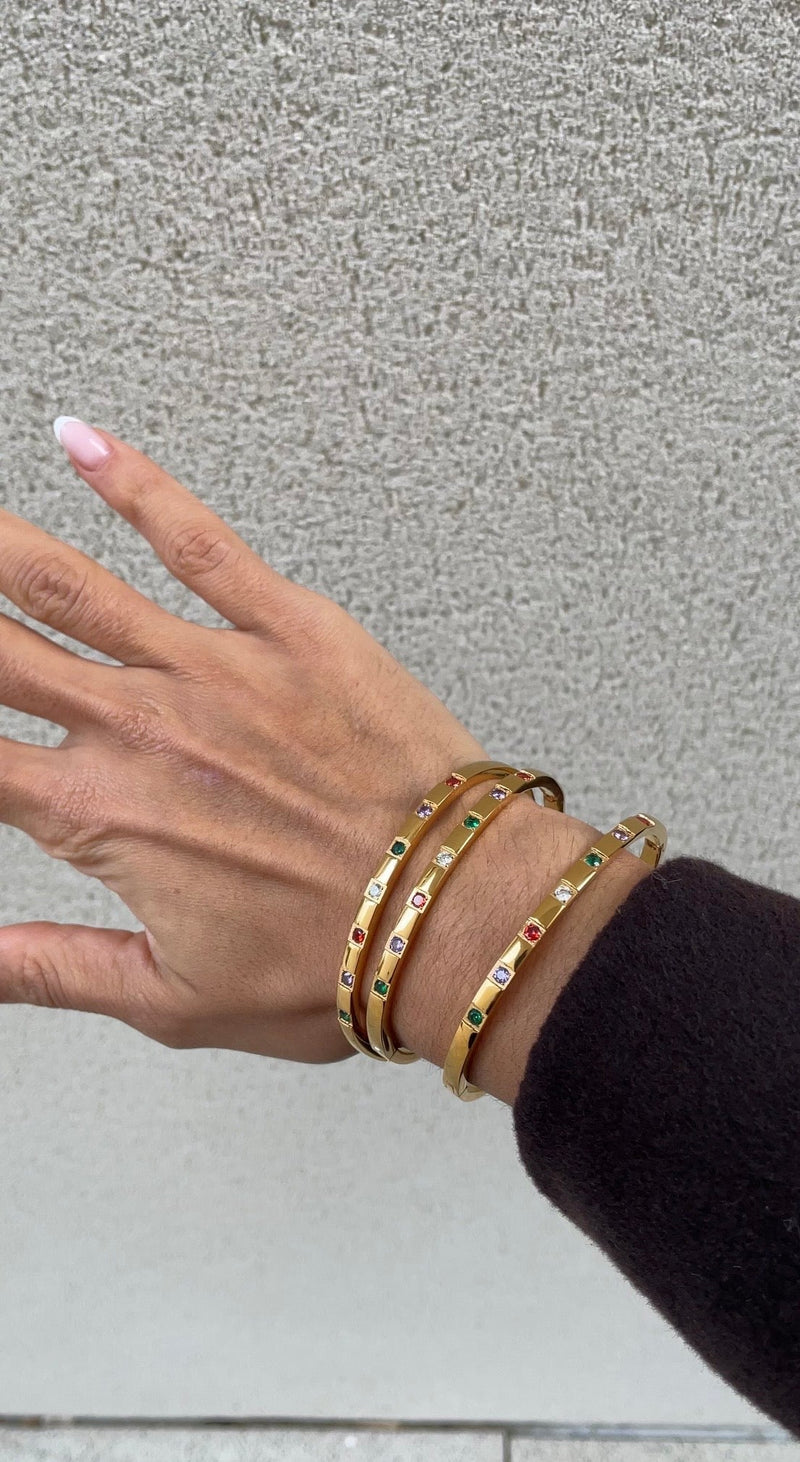 Colored Bangle Bracelet
