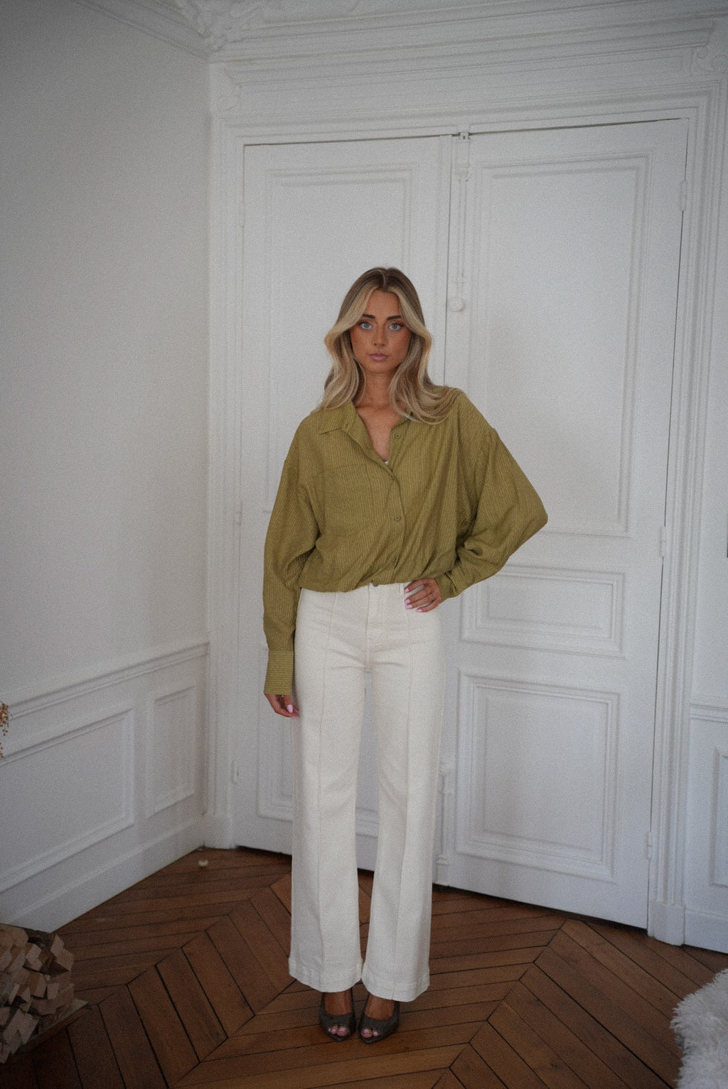 Blouse Courte Miranda - Verte