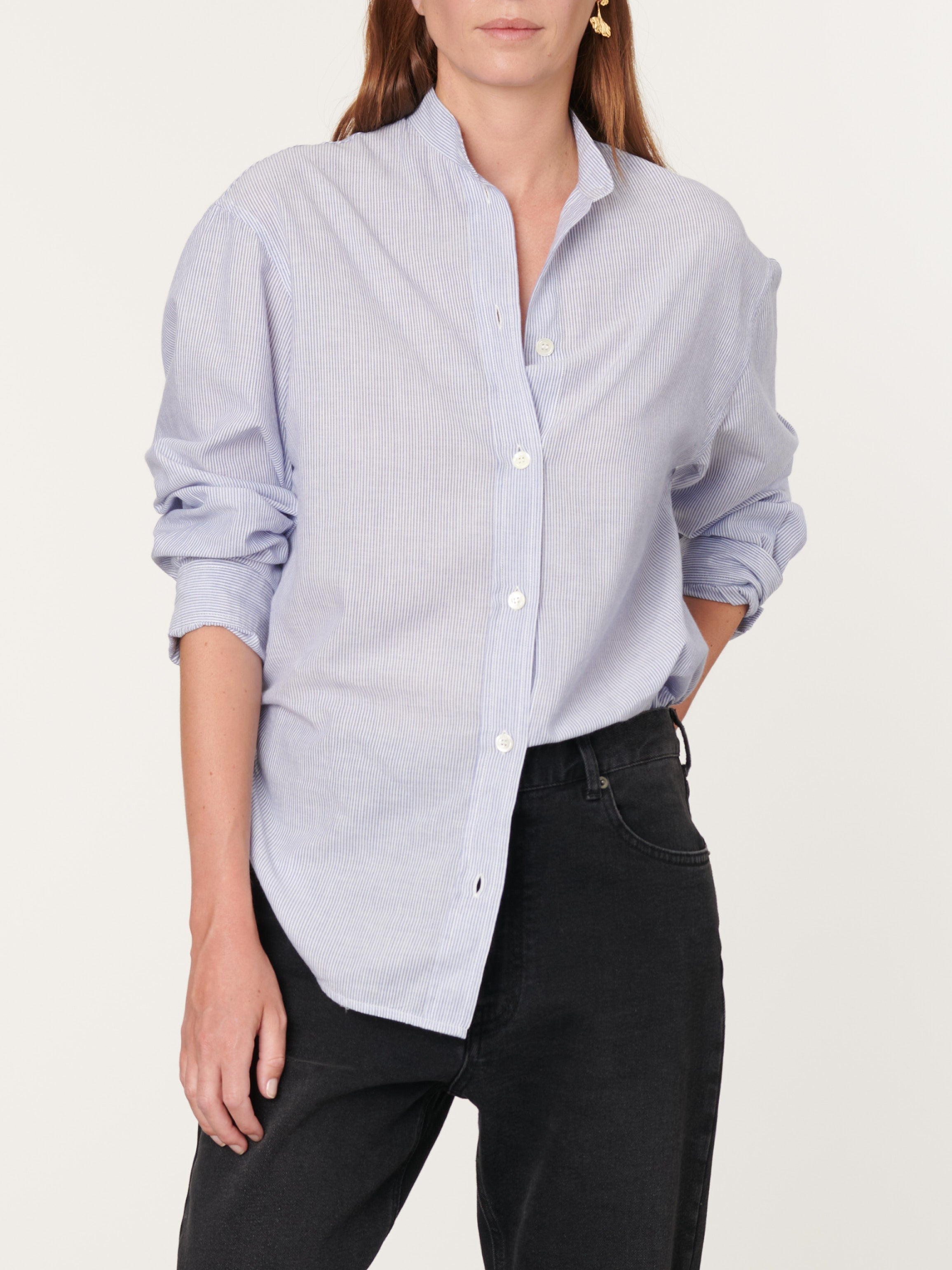Camisa Lidiane - Blanco/Azul