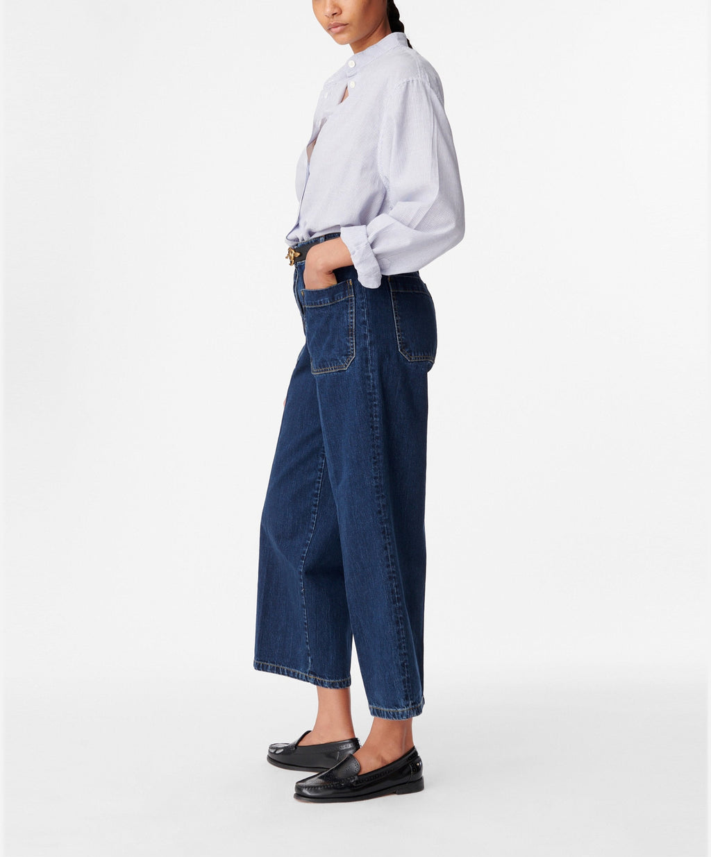 Camisa Lidiane - Blanco/Azul