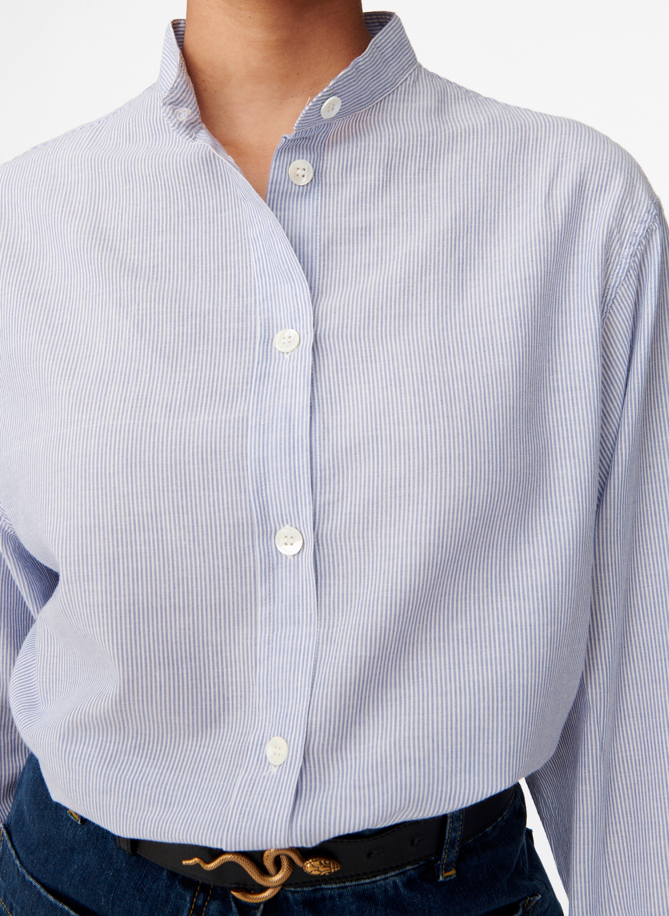 Camisa Lidiane - Blanco/Azul