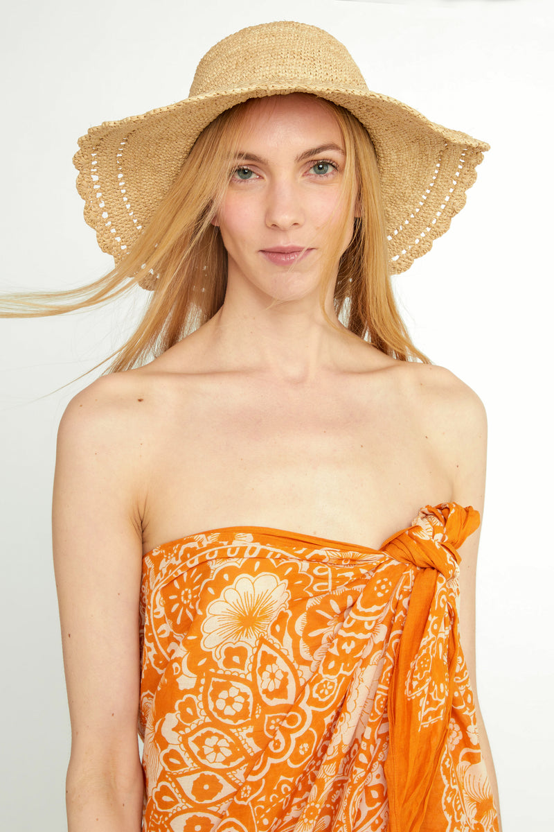 Vanessa Bruno - Chapeau En Raphia Bulles - Naturel