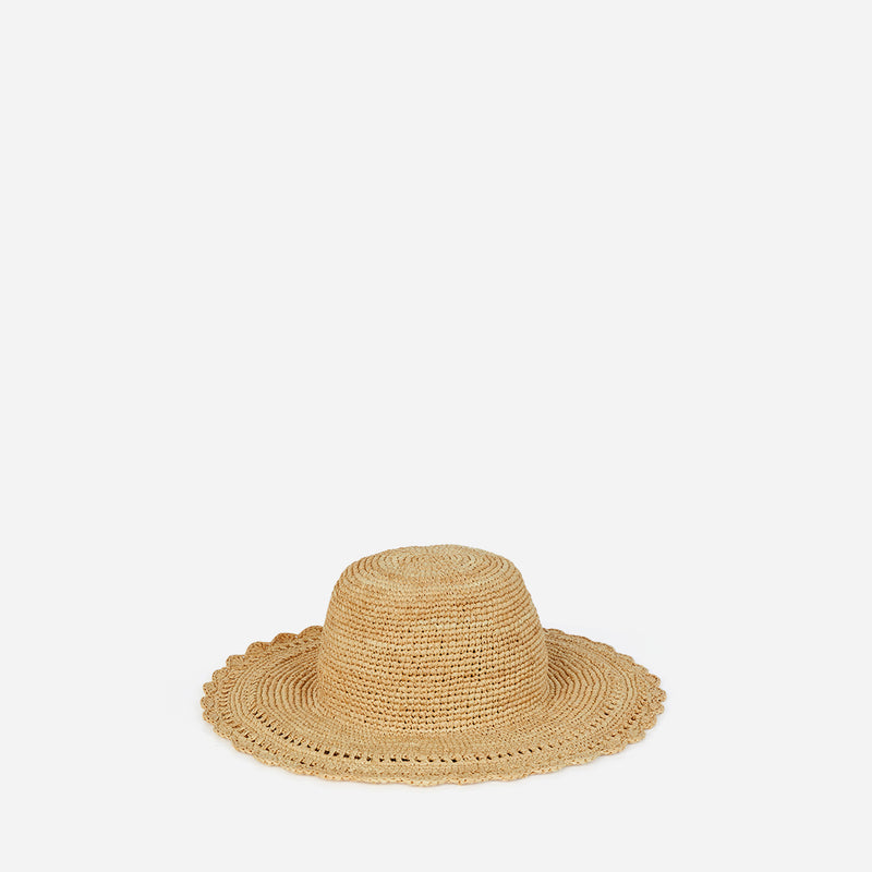 Vanessa Bruno - Chapeau En Raphia Bulles - Naturel