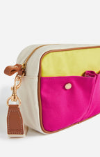 Bolso Cámara - Off White/Pink