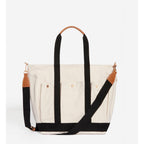 Large Tote Bag - Ecru & Black