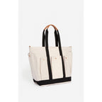 Large Tote Bag - Ecru & Black