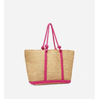 Cabas L En Raphia - Rose