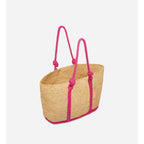 Cabas L En Raphia - Rose