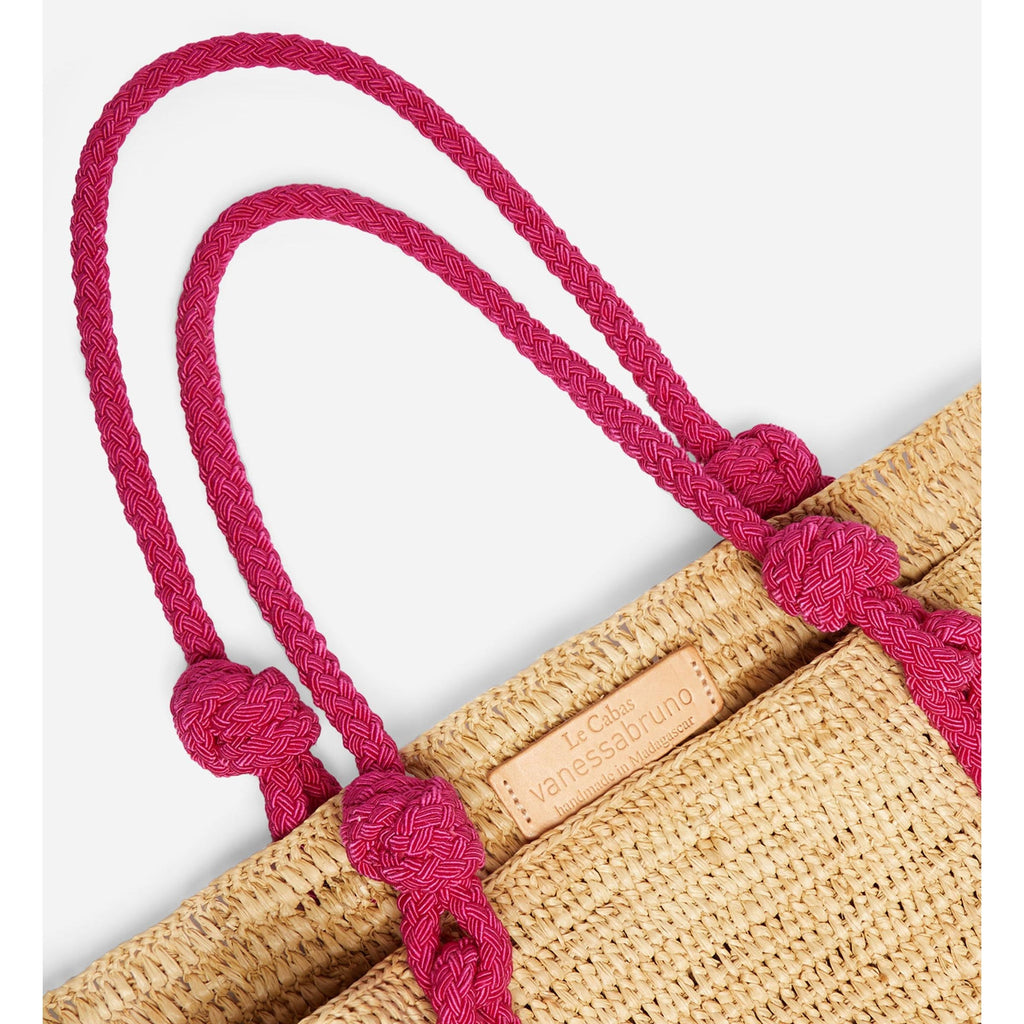 Cabas L En Raphia - Rose