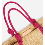 Cabas L En Raphia - Rose