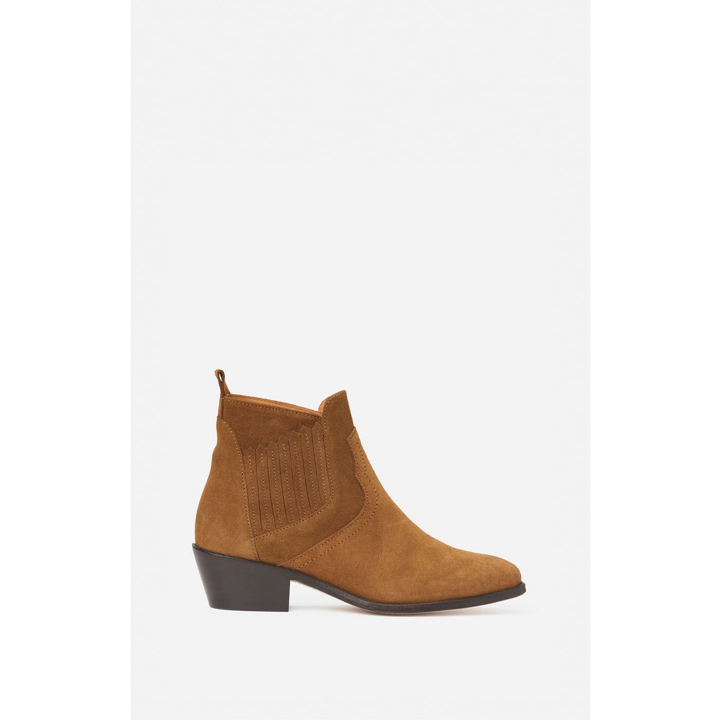 Botines Santiags De Ante - Avellana
