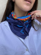 Bufanda Yves Saint Laurent – Estampados gráficos coloridos