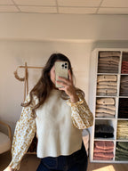 Pull Sans Manches Isaure - Écru