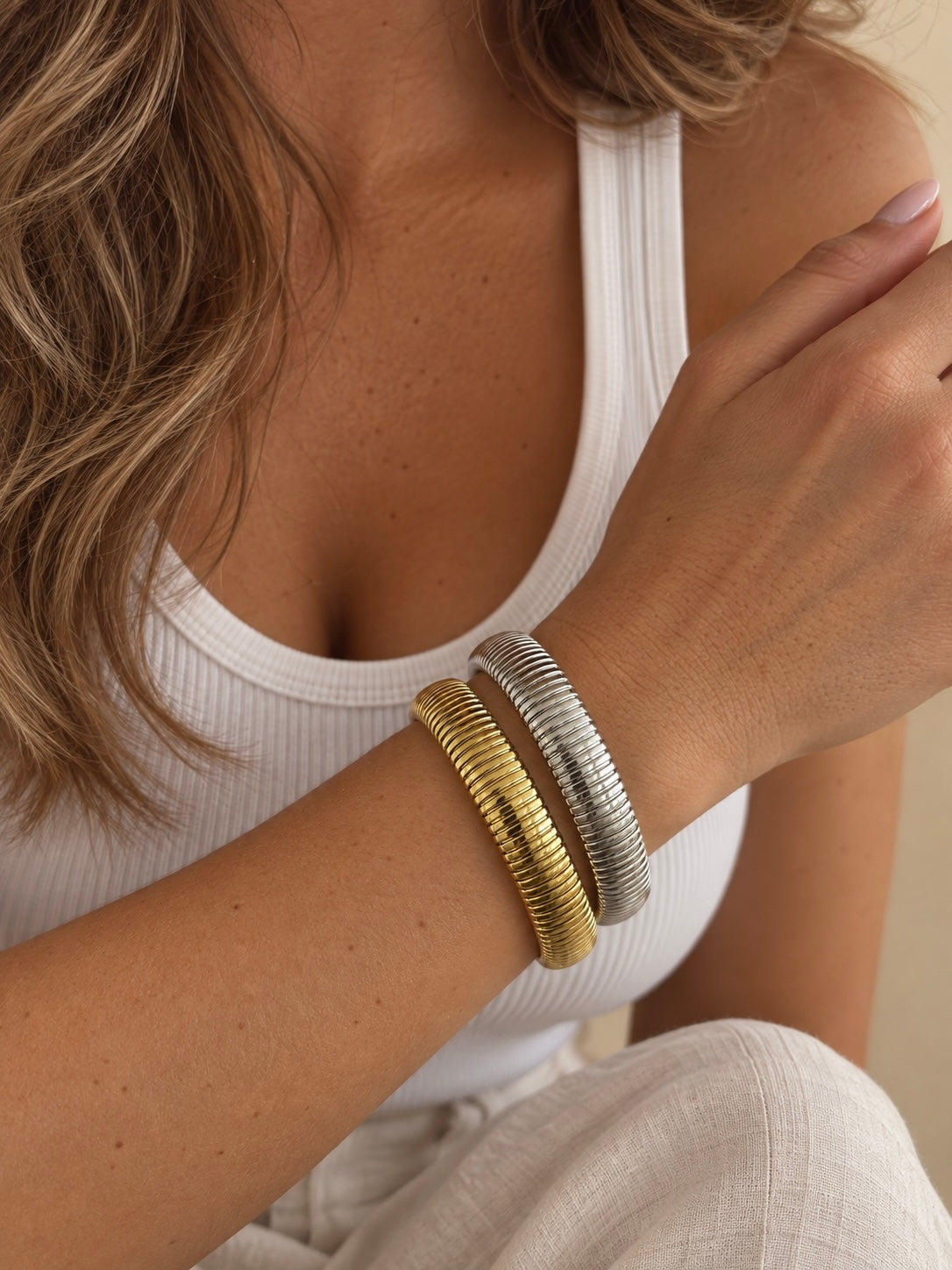 Leone Bracelet (12Mm) - Gold Or Silver