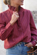 Félicie Rayure Terracotta Shirt