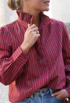 Félicie Rayure Terracotta Shirt