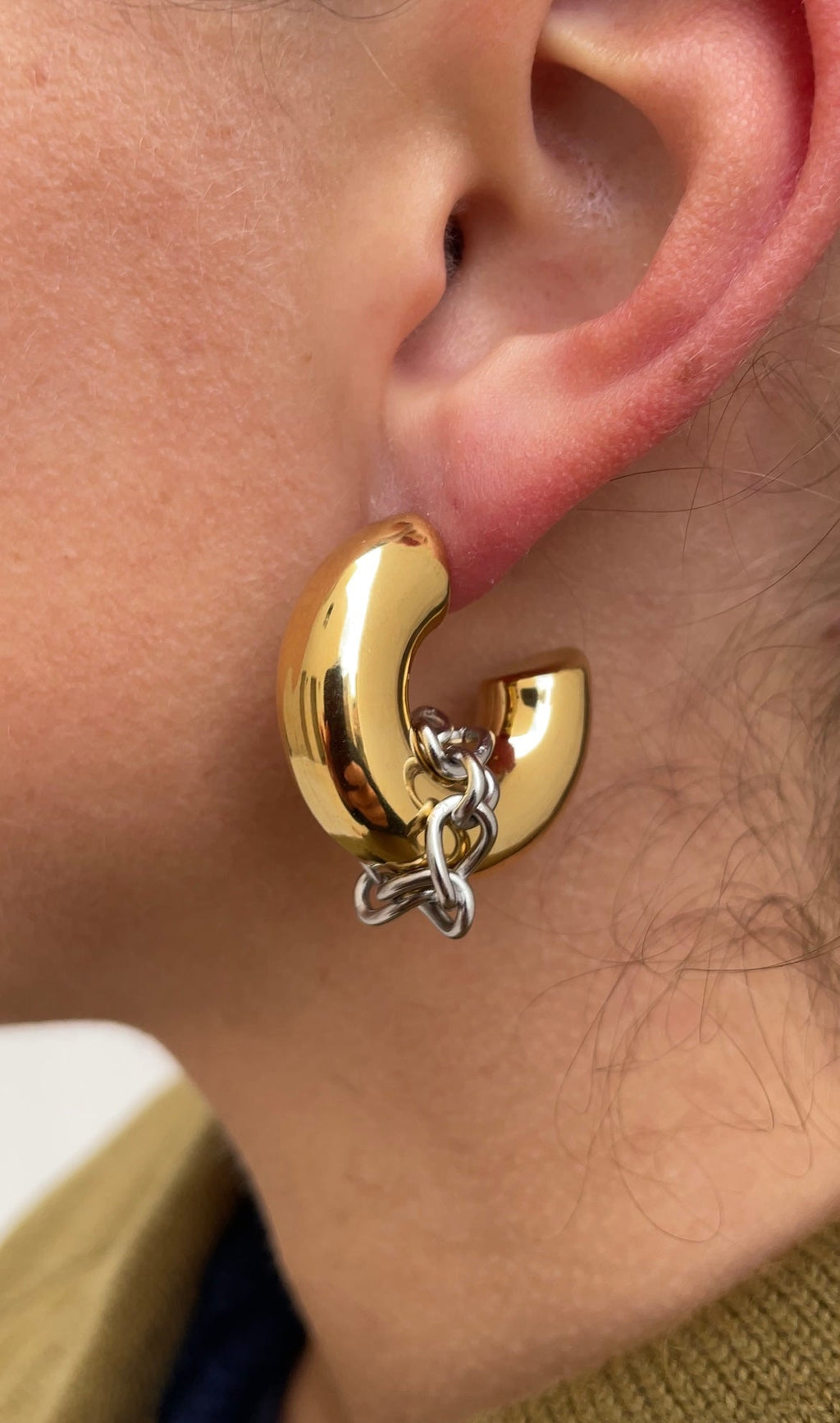 Oversized Couture Hoop Earrings