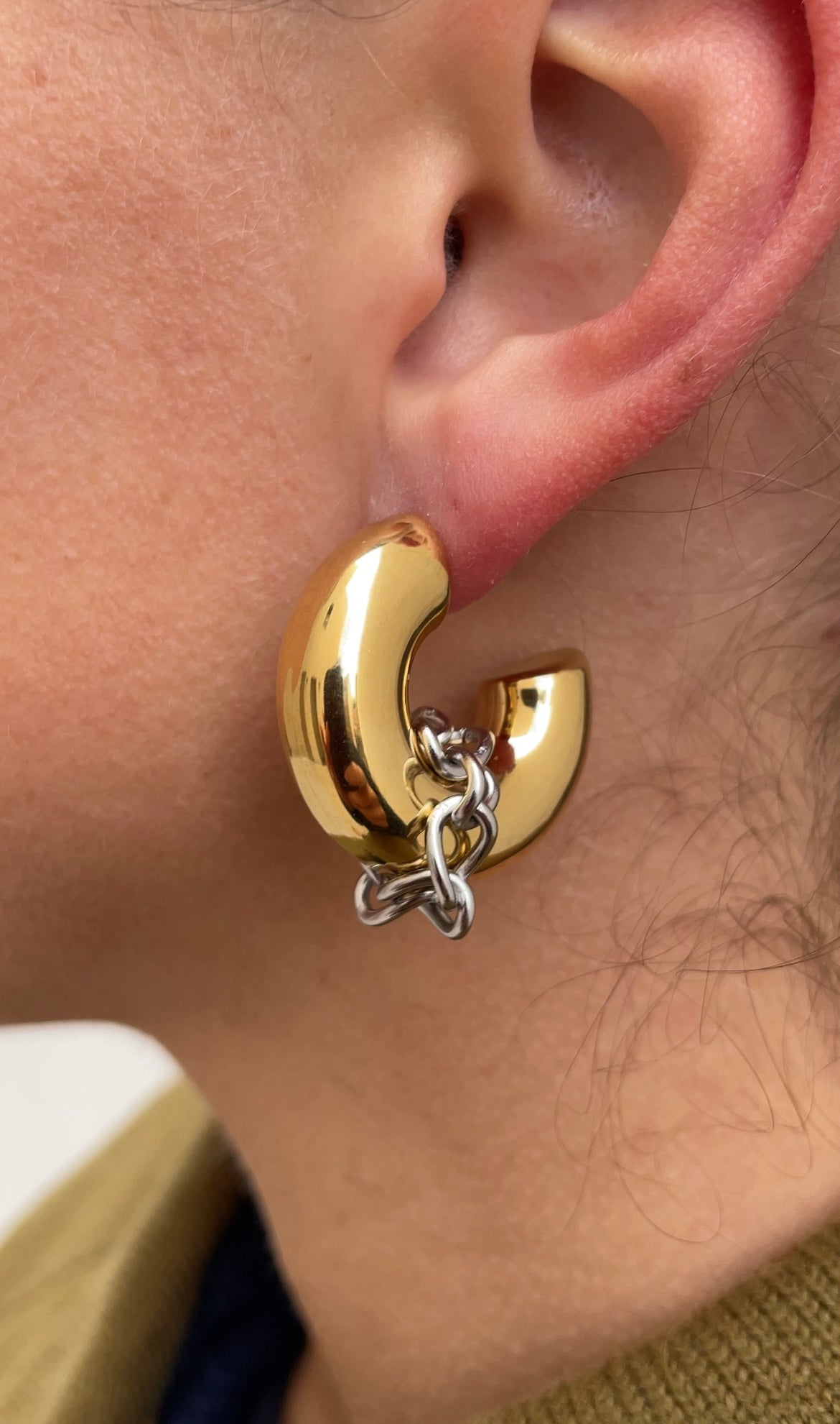 Oversized Couture Hoop Earrings