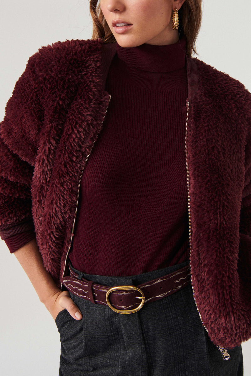 Blouson Gaby - Burgundy - Femme