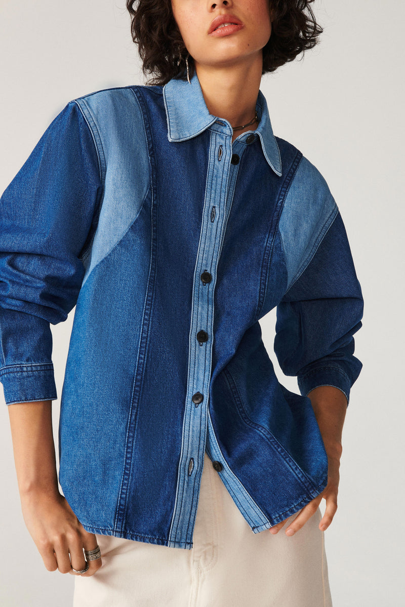 BA&SH - Camisa Ianis - Vaqueros - Mujer