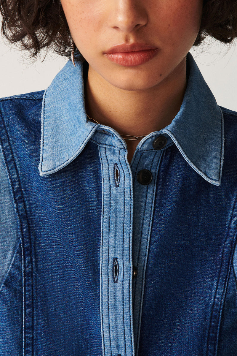 BA&SH - Camisa Ianis - Vaqueros - Mujer