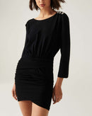 BA&SH - Vestido Megan - Negro - Mujer