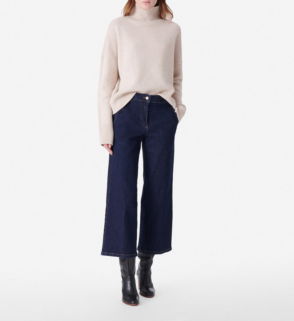 Nadya Wide-Leg Jeans - Indigo