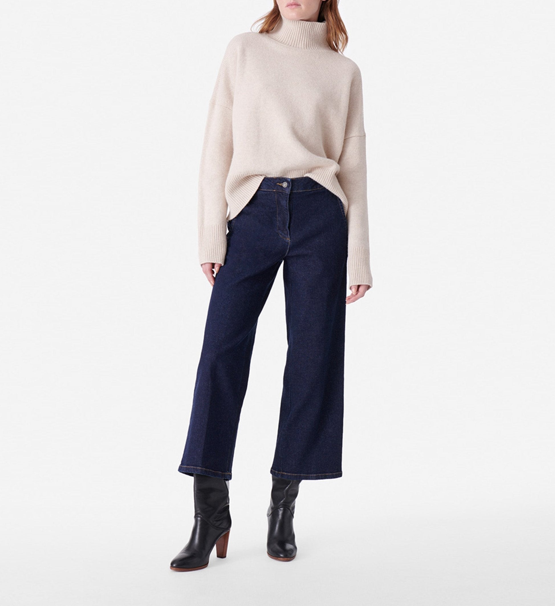 Nadya Wide-Leg Jeans - Indigo