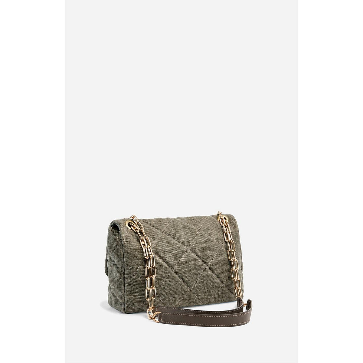 Grand Sac Moon En Lin - Kaki