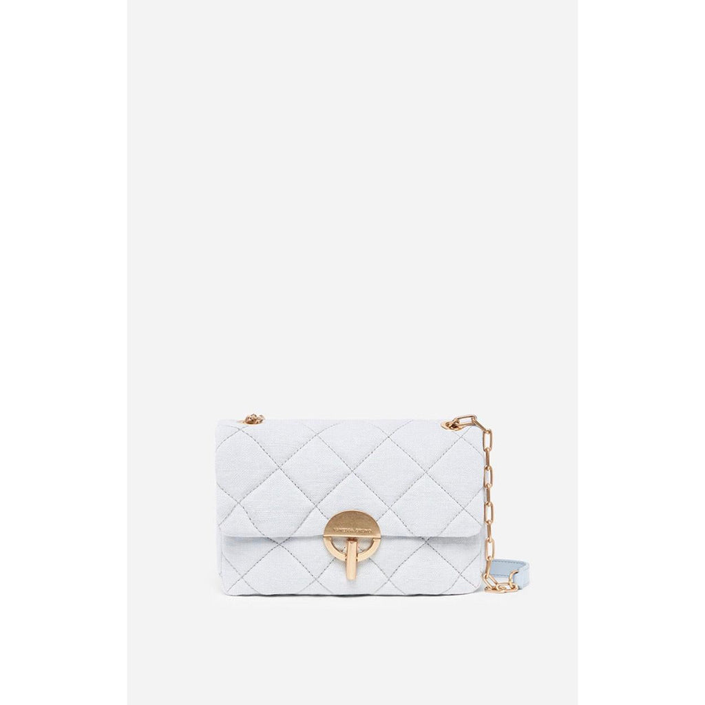 Large Moon Linen Bag - Aqua