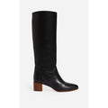 Bottes Hautes Cuir Lisse - Noir