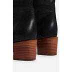 Bottes Hautes Cuir Lisse - Noir