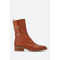 Flat Ankle Boots - Caramel